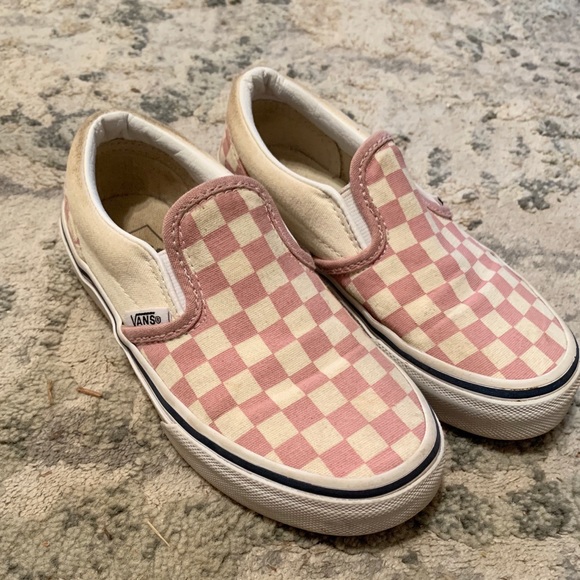 pink checkered vans toddler